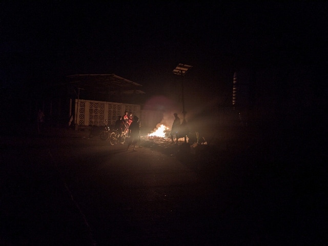 Garbage being burned. That said, people seem to be treated as bonfires on a colder evenings.