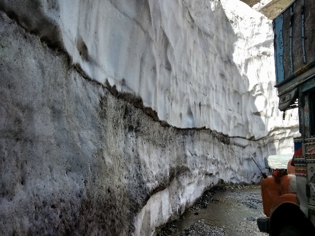 A wall of ice